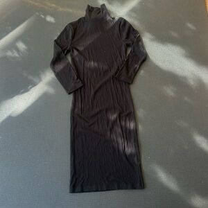 Stretchy turtleneck dress